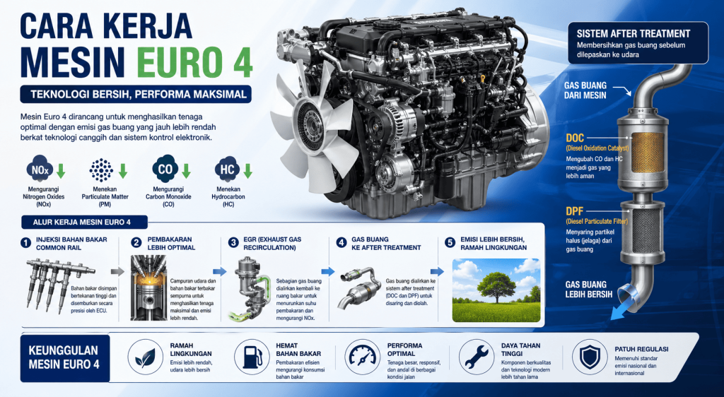 cara kerja mesin euro4