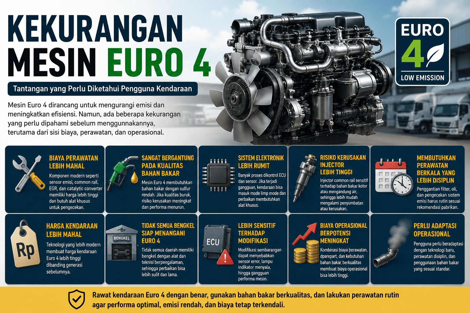 Kekurangan mesin Euro 4